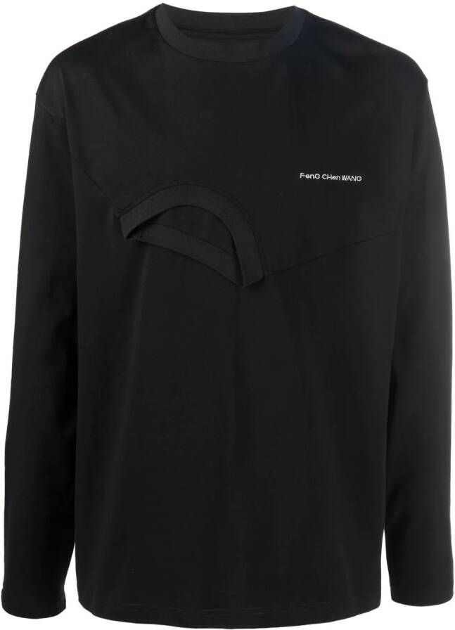 Feng Chen Wang Katoenen sweater Zwart