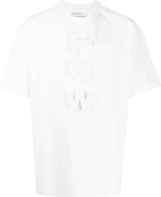 Feng Chen Wang T-shirt met logo Wit
