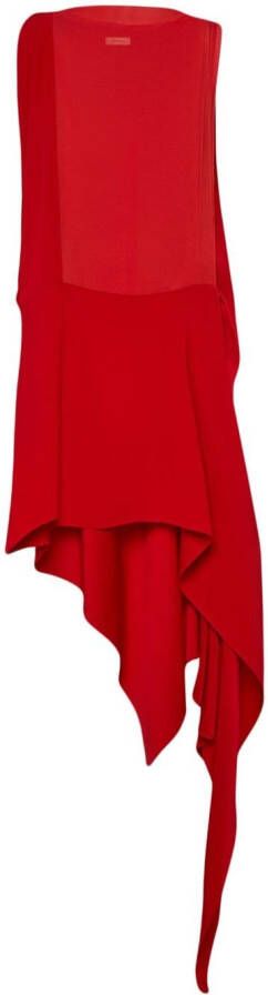 Ferragamo Asymmetrische jurk Rood