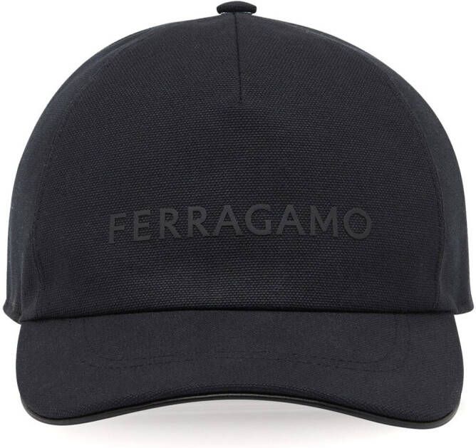 Ferragamo Honkbalpet met logopatch Zwart