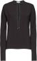 Ferragamo Blouse met gestrikte hals Zwart - Thumbnail 1