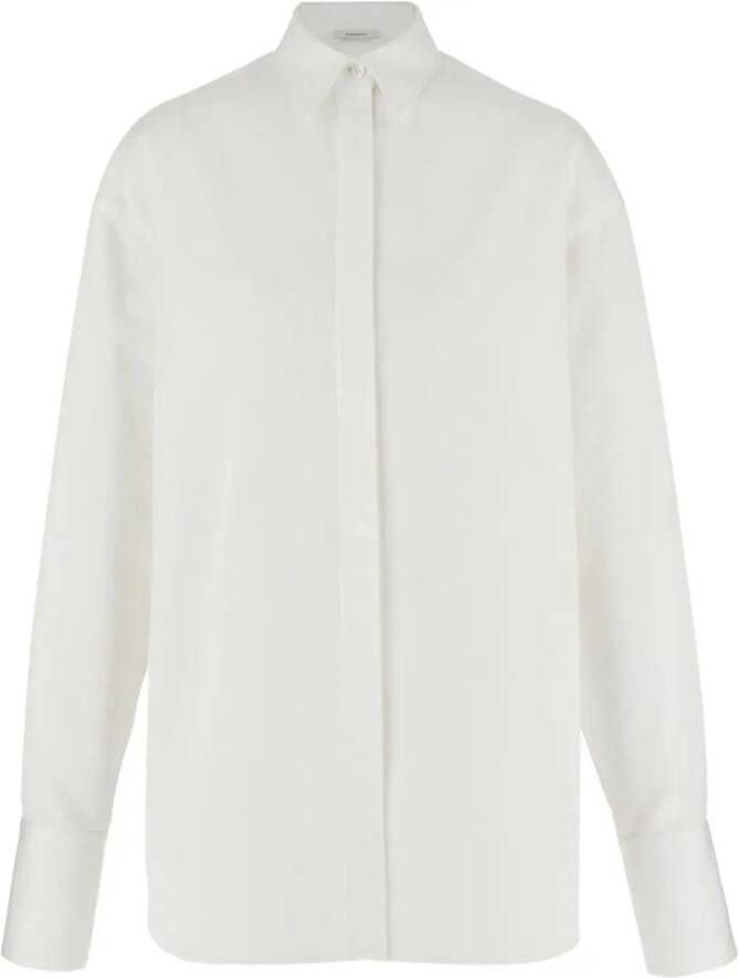 Ferragamo Blouse met hoge hals Wit
