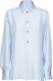 Ferragamo Blouse met knopen Blauw - Thumbnail 1