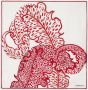 Ferragamo Sjaal met bloemenprint Beige - Thumbnail 1
