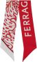 Ferragamo Zijden bandeau sjaal met print Rood - Thumbnail 1