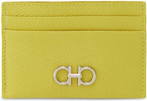 Ferragamo Gancini kaarthouder Geel