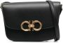 Ferragamo Gancini leren schoudertas Zwart - Thumbnail 1