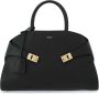 Ferragamo Hug leren shopper Zwart - Thumbnail 1