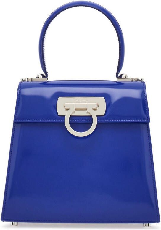 Ferragamo Iconic tas met handgrepen Blauw