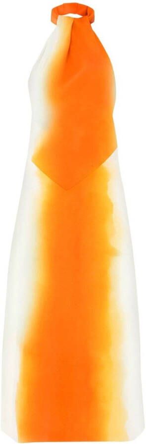 Ferragamo Jurk met abstracte print Oranje