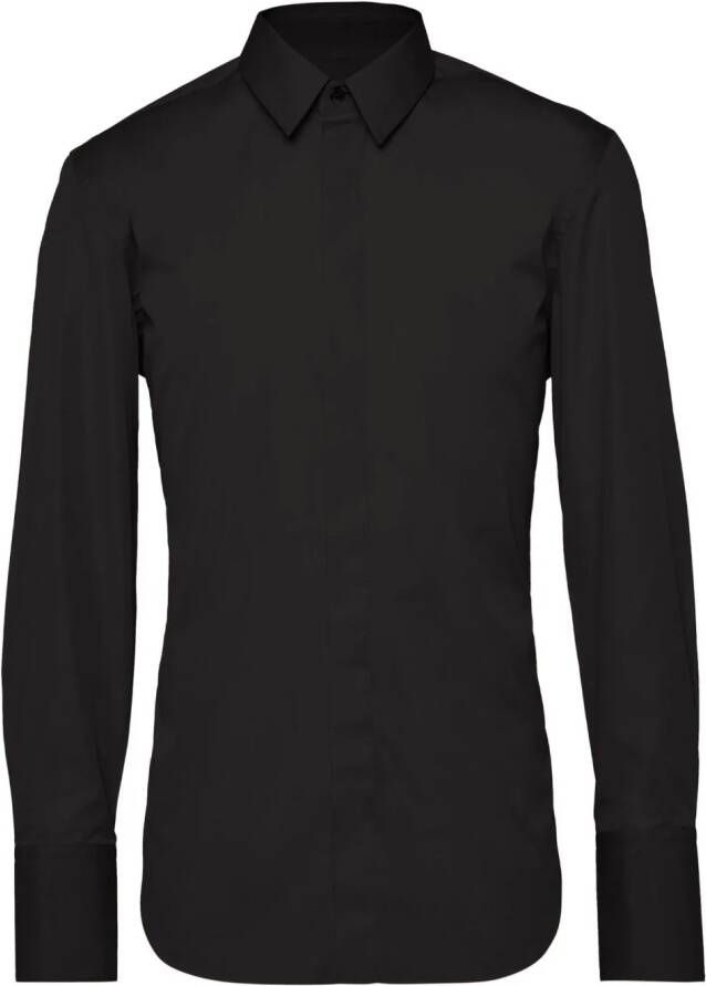 Ferragamo Katoenen overhemd Zwart