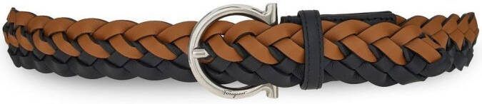 Ferragamo Leren riem Bruin