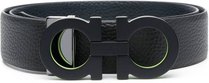 Ferragamo Leren riem Zwart