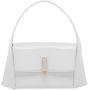 Ferragamo Leren schoudertas Wit - Thumbnail 1