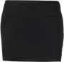 Ferragamo Low waist mini-rok Zwart - Thumbnail 1