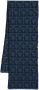 Ferragamo Sjaal met monogram jacquard Blauw - Thumbnail 1