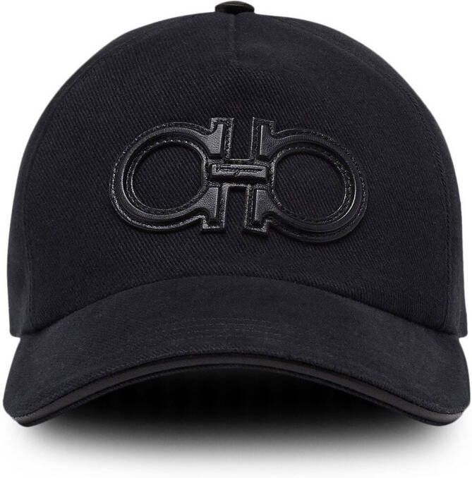 Ferragamo Pet met logopatch Zwart