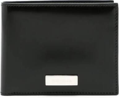 Ferragamo Portemonnee met logoplakkaat Zwart