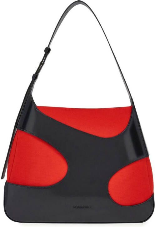 Ferragamo Schoudertas met uitgesneden detail Zwart