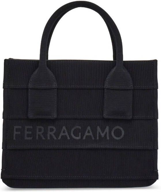 Ferragamo Shopper met logoprint Zwart