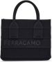 Ferragamo Shopper met logoprint Zwart - Thumbnail 1