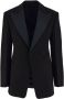 Ferragamo Smoking blazer met enkele rij knopen Zwart - Thumbnail 1