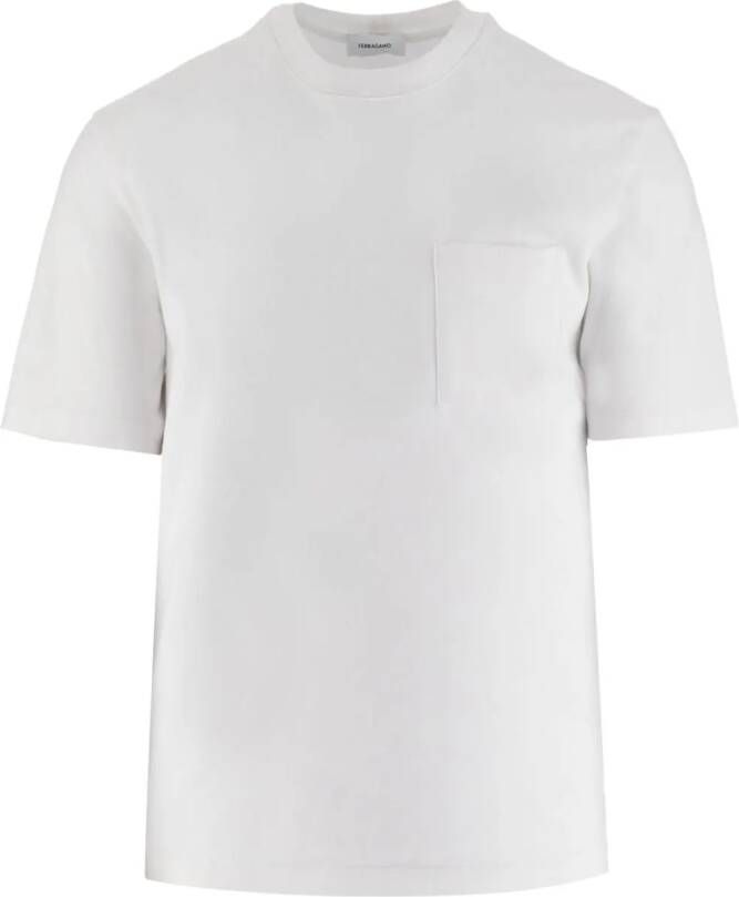 Ferragamo T-shirt met streepdetail Wit