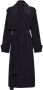 Ferragamo Trenchcoat met lange mouwen Zwart - Thumbnail 1