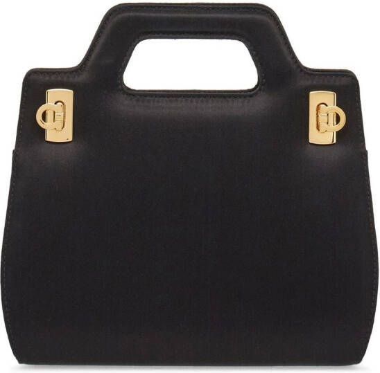 Ferragamo Wanda Gancini tas met gesp Zwart