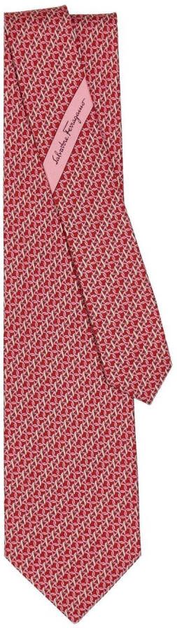 Ferragamo Zijden stropdas Rood