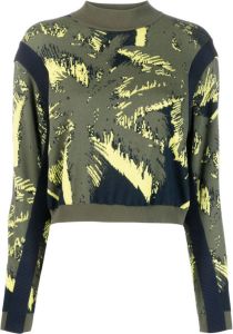 Ferrari Sweater met abstracte print Groen