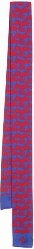 Ferrari Sjaal met print Rood