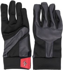 Ferrari Handschoenen met logoplakkaat Zwart