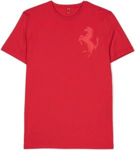 Ferrari Kids T-shirt met ronde hals Rood