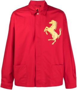 Ferrari Overhemd met print Rood