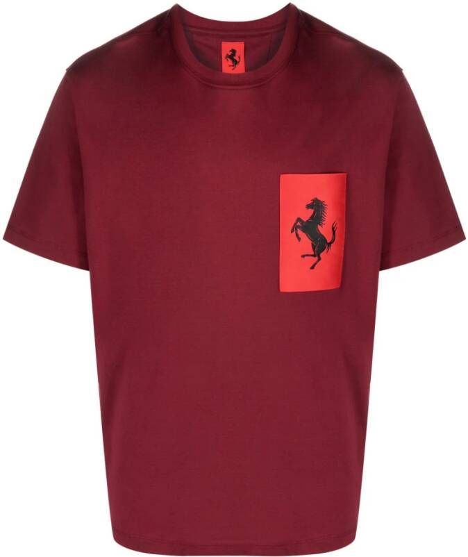 Ferrari Katoenen T-shirt Rood