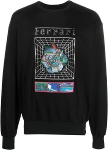 Ferrari Sweater met grafische print Zwart