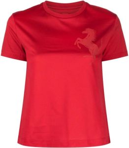 Ferrari T-shirt met logo Rood