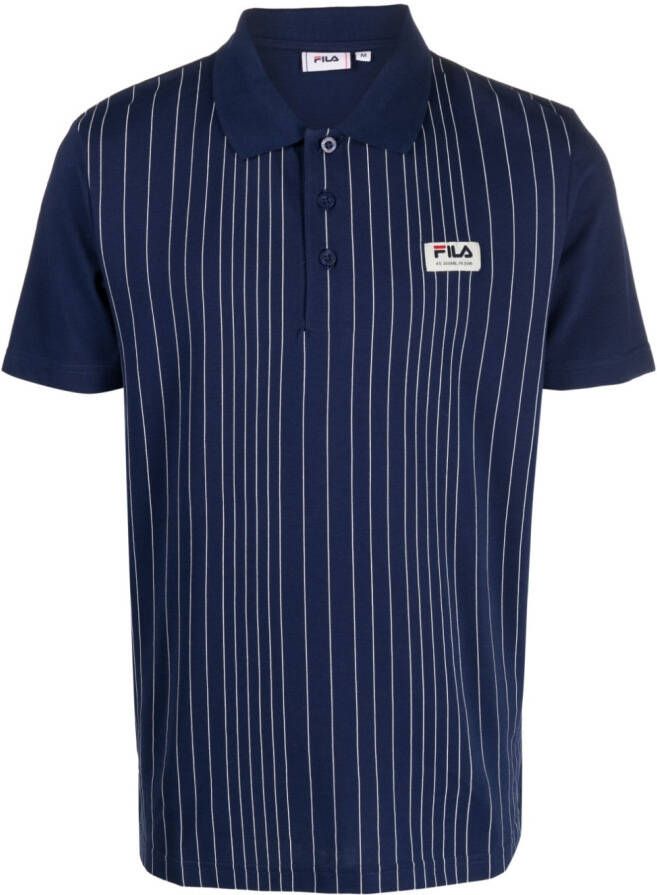 Fila Poloshirt met logopatch Blauw