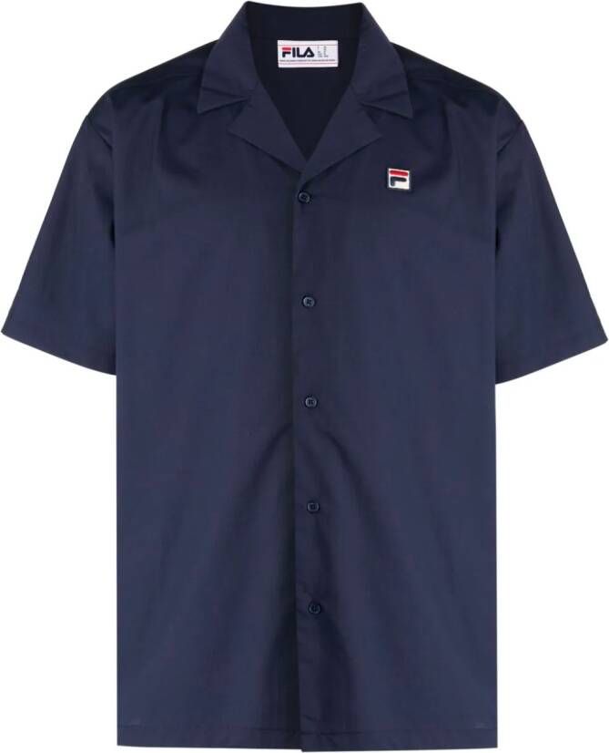 Fila Overhemd met logopatch Blauw