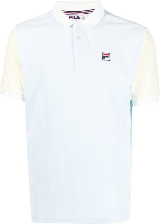 Fila Poloshirt met colourblocking Blauw