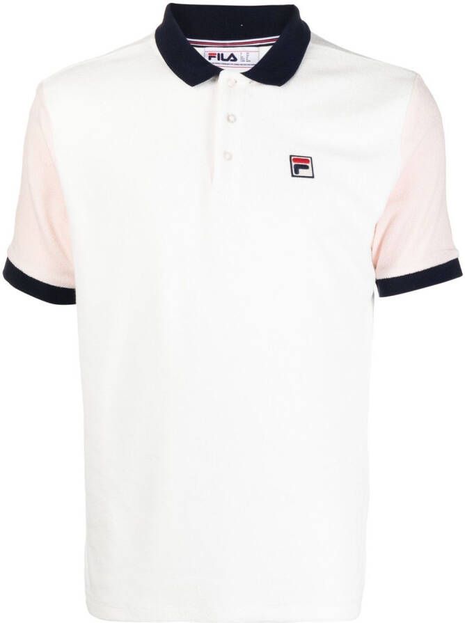 Fila Poloshirt met contrasterende kraag Wit