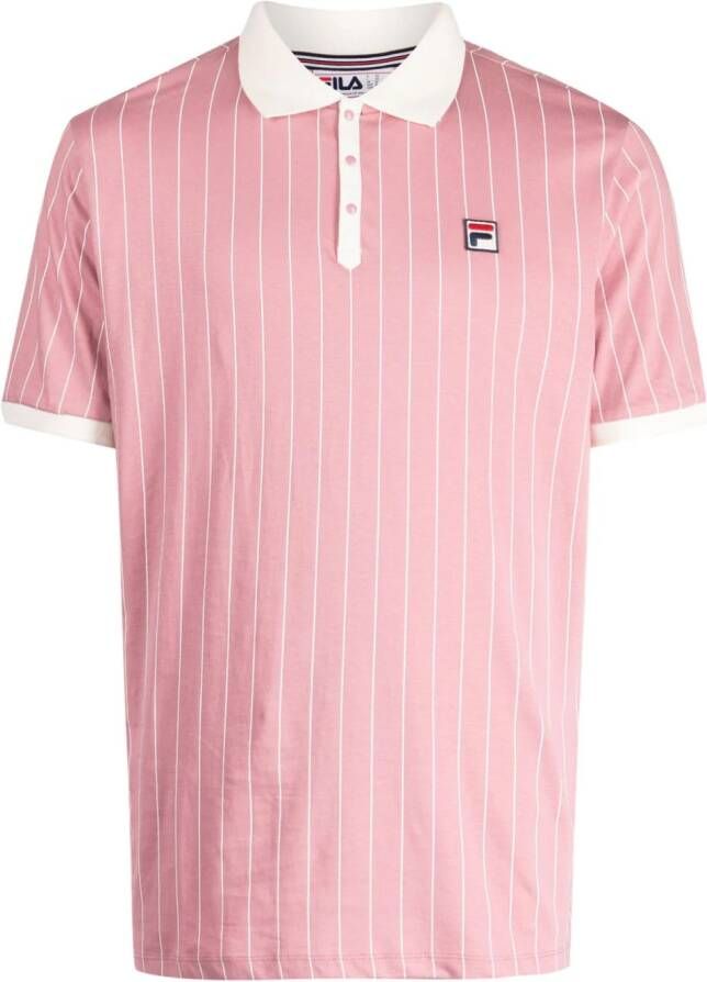 Fila Poloshirt met krijtstreep Roze