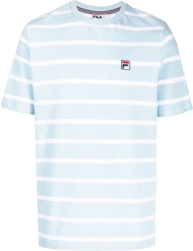 Fila Gestreept T-shirt Blauw
