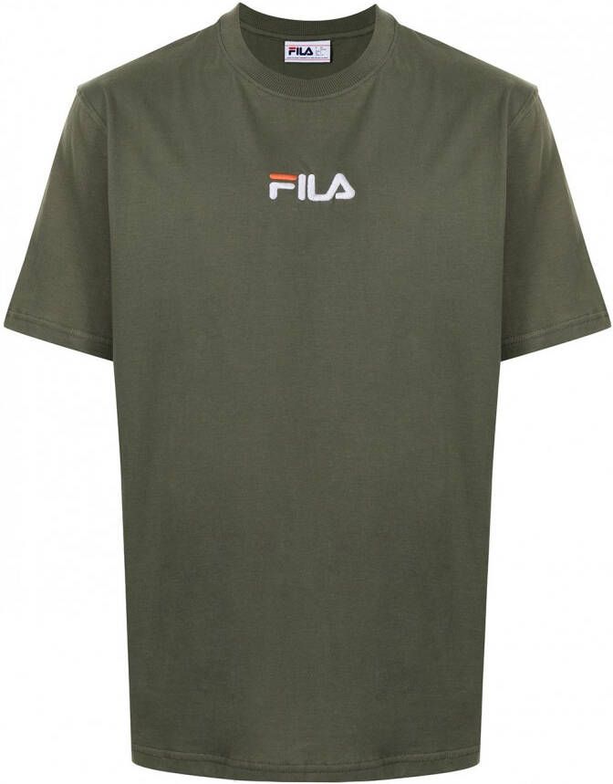 Fila T-shirt met geborduurd logo Groen