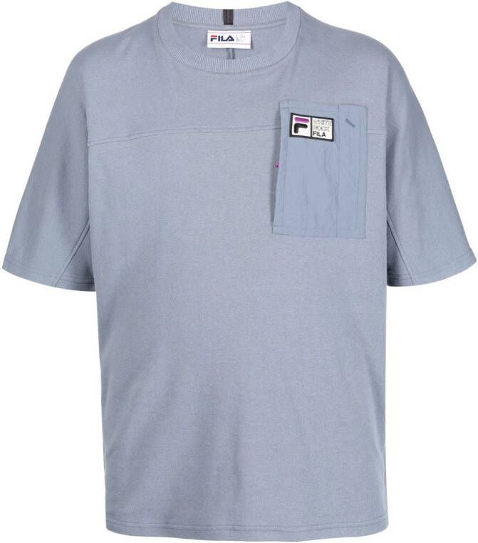 Fila T-shirt met logopatch Blauw