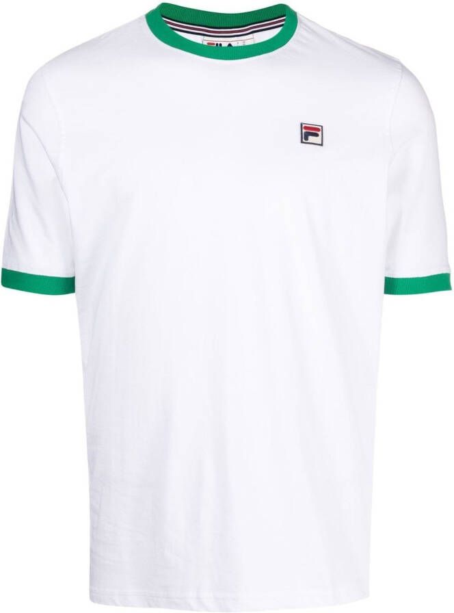 Fila T-shirt met logopatch Wit