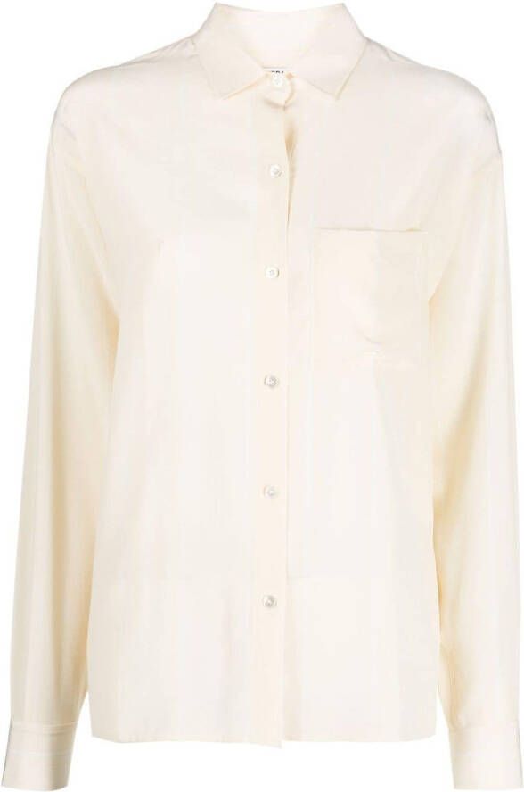 Filippa K Button-up blouse Beige