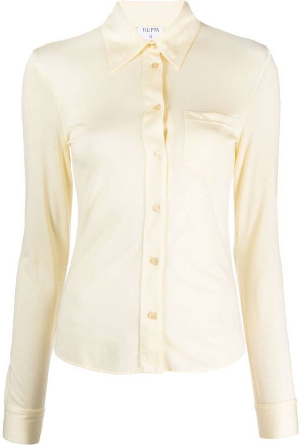 Filippa K Jersey blouse Geel