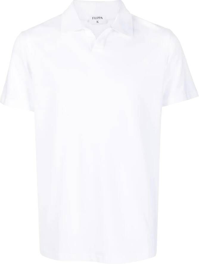 Filippa K Poloshirt zonder knopen Wit